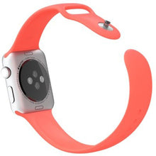 Load image into Gallery viewer, Sports Soft Silicone Rubber Fitness Replacement Wrist Watch Band Strap for Apple 38mm and 40mm iWatch (Compatible for Wrist Circumference Length 140-180mm - Pink)