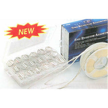 Load image into Gallery viewer, Surface Mount Resistor kit — includes a total of 3,600 SMD resistors | 72 different values from 2.4 to 10M | Each value has 50 pieces per bag with printed labels | Size: 0805 |