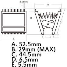 Load image into Gallery viewer, 40 Pin Gold Plated IC Test Clip, 0.1" Pin Spacing