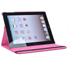 Load image into Gallery viewer, Hot Pink iPad Case, 360 Degree Rotating Stand Cover for Apple iPad 2 and iPad 3