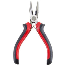 Load image into Gallery viewer, 3 Pack Long Nose Pliers with Serrated Jaws and Side Cutter, Cushion Grip Handle, 5 Inch Overall Length