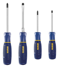 Load image into Gallery viewer, TorqueZone design for optimal comfort and torque | Ends of handles are stamped with tip type for easy identification | Heat treated precision tip geometry for superior fitment, reducing stripping and cam-out | Set includes: ph#1, ph#2, LS 1/4:, SL 3/16" | Crafted for durability