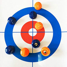 Load image into Gallery viewer, Tabletop Mini Curling Game, Measures Almost 4 Feet Long and Rolls Up Quickly for Travel, Easy Setup, 2 to 8 Player Fun Family or Office Party Game