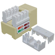 Load image into Gallery viewer, Cat5e Keystone Jack, Krone, 90 Degree by PI Manufacturing (Beige)