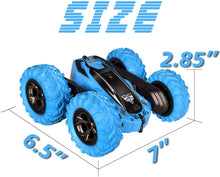 Load image into Gallery viewer, Remote Controlled Double-Sided Stunt Car with Rechargeable Battery (Blue)
