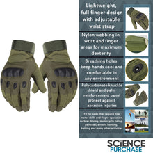 Load image into Gallery viewer, Size Medium Tactical Paintball Gloves with Knuckle Protection for Paintball, Airsoft, Cycling, and Motorcycle, Unisex, Foliage Green
