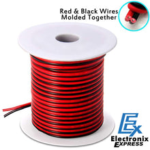Load image into Gallery viewer, 40 Feet 18 Gauge Stranded Red & Black Zip Cord Electrical Hookup Wire, Tinned Copper