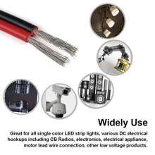 Load image into Gallery viewer, 40 Feet 18 Gauge Stranded Red & Black Zip Cord Electrical Hookup Wire, Tinned Copper