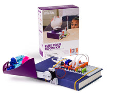 Load image into Gallery viewer, Kids can develop engineering and problem-solving skills by creating interactive inventions | Build infinitely customizable inventions by combining littleBits with anything your kids own | Get step-by-step instructions for 8 inventions, 1 challenge, and inspiration for thousands more | Kids can gain the confidence and curiosity to understand their surroundings and reinvent them | Minimize screen time with a toolbox that kids can use again and again to create new toys