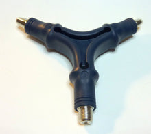 Load image into Gallery viewer, Easy assembly of screw-on or regular "F" connectors | Great finger saver for assembly of twist-on or regular crimp-on "F" connectors | Just assemble "F" connector by threading on to the tool and then assemble the connector | Also has 2 flaring tool ends for RG-6 & RG-59 cable |