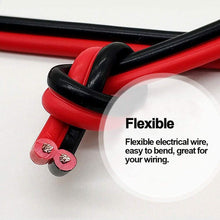 Load image into Gallery viewer, 40 Feet 18 Gauge Stranded Red & Black Zip Cord Electrical Hookup Wire, Tinned Copper