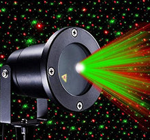 Load image into Gallery viewer, Waterproof IP65 Green and Red Star Show Multi-mode Laser Projector with IR Remote