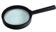 Load image into Gallery viewer, Magnification power: 3x | Glass lens diameter: 2" | Handle length: 2.75" | Black plastic body | Great for hobbyists, jewelers, repairers, and more