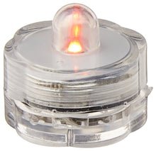 Load image into Gallery viewer, Pack of 12 Waterproof Submersible Flameless Orange Flower LED Tea Lights (Batteries Included) Perfect for Party, Wedding, Events
