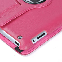 Load image into Gallery viewer, Hot Pink iPad Case, 360 Degree Rotating Stand Cover for Apple iPad 2 and iPad 3