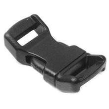 Load image into Gallery viewer, 120 Pack of Black Contoured Side Release Plastic Buckles for 1/2" Straps