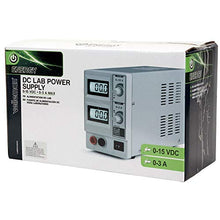 Load image into Gallery viewer, Velleman DC Lab Power Supply 0-15 VDC / 0-3 A Max with Dual LCD Display (LABPS1503U)
