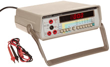 Load image into Gallery viewer, Manual-ranging digital multimeter measures voltage, current, resistance, capacitance, and frequency, and performs continuity and diode tests | True RMS meter provides accurate readings when measuring linear or nonlinear loads where the current or voltage has a sinusoidal or nonsinusoidal waveform | Audible continuity sensor confirms a circuit conducts electricity, and diode test detects proper functioning of a circuit's diodes | Circuit protection on all ranges for added security in high-energy
