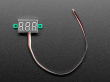 Load image into Gallery viewer, Mini 3-wire Volt Meter (0 - 99.9VDC), Green 3 Digit Display