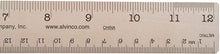 Load image into Gallery viewer, ALVIN 12 Inch Stainless Steel Ruler with Non-skid Cork Backing, Great for Drafting, Architecture, Engineering, and Art (R590-12)