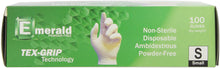 Load image into Gallery viewer, Emerald 1,000 Count Small Powder-Free Latex Exam Gloves, 5 Mil