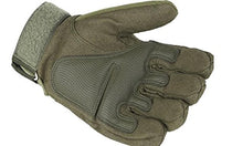 Load image into Gallery viewer, Size Medium Tactical Paintball Gloves with Knuckle Protection for Paintball, Airsoft, Cycling, and Motorcycle, Unisex, Foliage Green