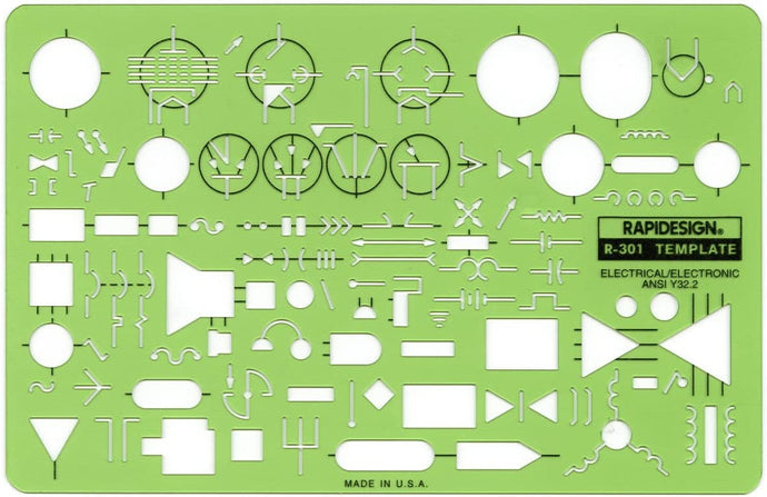 Rapidesign Standard Electrical/Electronic Symbols Template (R301)