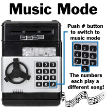 Load image into Gallery viewer, Cash Vault for Kids - Password Protect Your Bills and Coins - Bank Safe Features Sound Effects, Lights, and Music