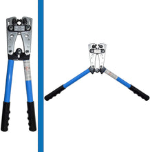 Load image into Gallery viewer, Battery Cable Lug Wire Crimper and Cable Cutter for 0, 1, 2, 4, 6, 8, 10 AWG - Professional Electrician Crimping Tool Kit