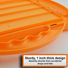 Load image into Gallery viewer, Magnetic Drawing Doodle Board, Tethered Pen Writes in Color, Writing Easily Wipes Clear with Slider, Easy to Hold and Use (Orange)