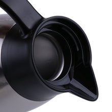 Load image into Gallery viewer, 304 Stainless Steel Double Walled Vacuum Insulated Carafe with Press Button Top, Ideal for Serving Hot or Cold Beverages, 2-Liter, Silver