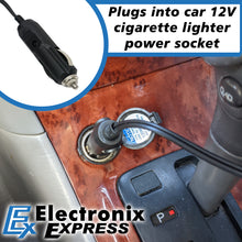 Load image into Gallery viewer, Portable 100 PSI Tire Inflator Digital Air Compressor for Tires, Bicycles, Balls, and Inflatables - Plugs into Car 12V Outlet - Flashlight