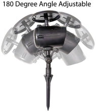 Load image into Gallery viewer, 8 Pack Solar Powered LED Spot Lights - Automatic On at Dusk and Off at Sunrise, Sturdy All-Weather Spotlights for Accent Lighting, Safety, & Security