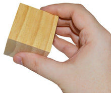 Load image into Gallery viewer, 12 Pack Unfinished Birch Wood Blocks, 2 Inch Natural Wooden Cubes with Smooth Surface for Painting, Arts, Crafts