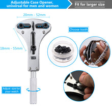 Load image into Gallery viewer, 13-Piece Watch Repair Tool Kit with Pouch, Replace Batteries, Change Bands, More