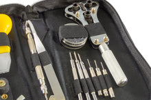 Load image into Gallery viewer, 13-Piece Watch Repair Tool Kit with Pouch, Replace Batteries, Change Bands, More