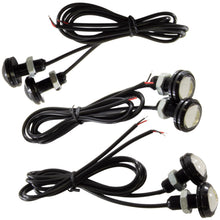 Load image into Gallery viewer, 6 Pack White 3W LED Eagle Eye Bumper DRL/Fog Light Motorcycle Lights, Car, Moped