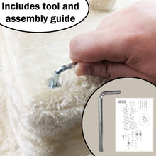 Load image into Gallery viewer, Beige Cat Tree Tower for Indoor Cats & Kittens, 57" Tall Multi-Level with Comfy Perch & Basket, Hideaway Condo, Sisel Scratcher Posts & Mini Ladder