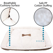 Load image into Gallery viewer, Extra Large 47"×40" Pet Bed for Dogs or Cats - Super Soft, Machine Washable, Waterproof Non-Slip Underside, Low Front Wall for Easy Entering & Exiting