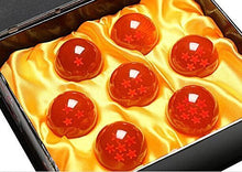 Load image into Gallery viewer, Complete Set of Acrylic Miniature Collectible Crystal Dragon Balls - 1.7 Inches Each - Includes Display Box