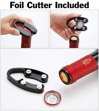 Load image into Gallery viewer, Electric Wine Bottle Opener, Automatic Corkscrew with Foil Remover, 5 Seconds Rapid Opening