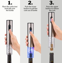 Load image into Gallery viewer, Electric Wine Bottle Opener, Automatic Corkscrew with Foil Remover, 5 Seconds Rapid Opening