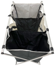 Load image into Gallery viewer, 3 Section Laundry Basket for Dark, Light, and Color Clothes Hamper, Collapsible Design with Carry Handle, 26" Long x 15" Wide x 23.5" Tall