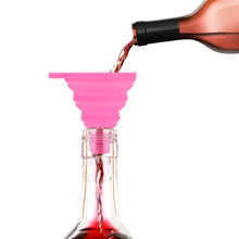 Load image into Gallery viewer, 4 Pack Collapsible Silicone Funnels - Reusable, for Refilling Water Bottles, Soap Dispensers, Liquids