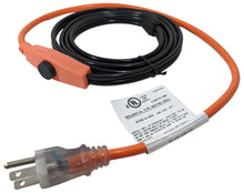 Load image into Gallery viewer, 6 Foot Pipe Heating Cable, Turns On and Off Automatically using Built-in Thermostat, Protects Pipes from Freezing, 120V, 42W