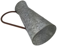 Load image into Gallery viewer, Large Galvanized Metal Pitcher Vase, 1.5 Gallon, 15.6" Tall, Rustic Look for Country and Farmhouse Themed Home