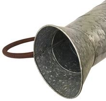Load image into Gallery viewer, Large Galvanized Metal Pitcher Vase, 1.5 Gallon, 15.6" Tall, Rustic Look for Country and Farmhouse Themed Home
