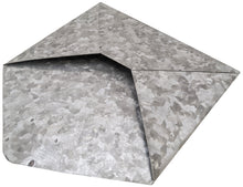 Load image into Gallery viewer, Galvanized Metal Hanging Envelope Shaped Mail Holder Wall File - Rustic Country Theme Functional Decoration Holds Papers, Letters (9.75" x 10.75")