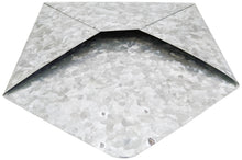 Load image into Gallery viewer, Galvanized Metal Hanging Envelope Shaped Mail Holder Wall File - Rustic Country Theme Functional Decoration Holds Papers, Letters (9.75" x 10.75")