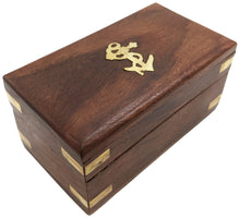 Load image into Gallery viewer, 6" Handheld Brass Telescope with Wooden Storage Box - Functional Pirate Spyglass, Collapsible Design for Costume / Cosplay or Decoration